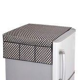 Kuber Industries PVC 3 Pieces Fridge Mats, 1 Piece Handle Cover and 1 Piece Fridge Top Cover (Grey)-CTKTC14620, Standard